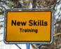 New Skills Training als Straßenschild