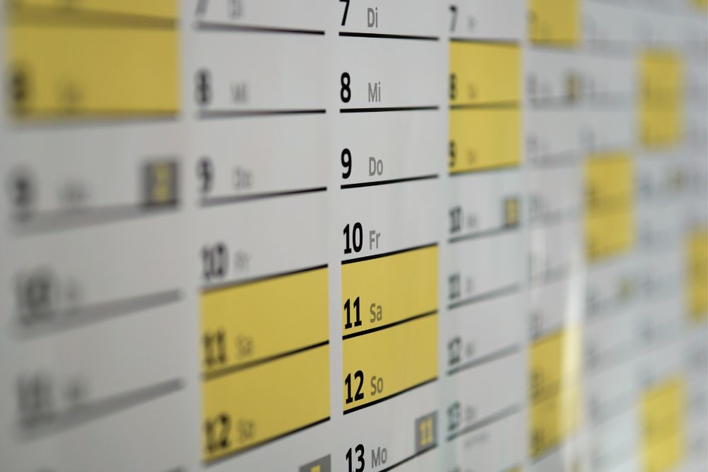 Kalender Kassenpatienten Psychotherapie